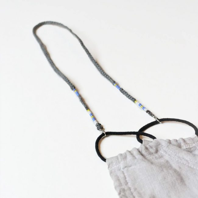 Maskenkette Brillenkette in verschiedenen Varianten Makramee Luna habalii